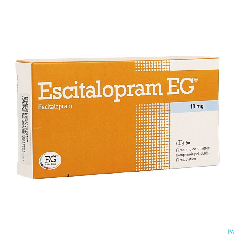 Escitalopram eg 10mg pi pharma comp pell  56 pip