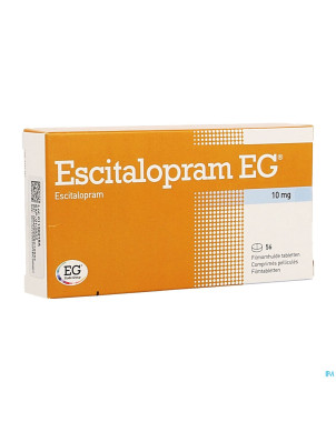 Escitalopram eg 10mg pi pharma comp pell  56 pip