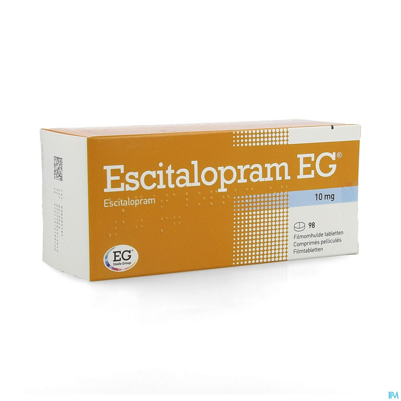 Escitalopram eg pi pharma 10mg    comp pell 98 pip