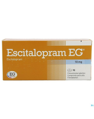 Escitalopram eg pi pharma 10mg    comp pell 98 pip