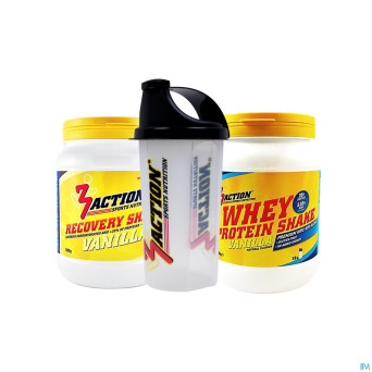 3action recovery shake vanilla 500g