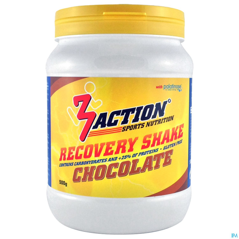 3action recovery shake chocolate 500g