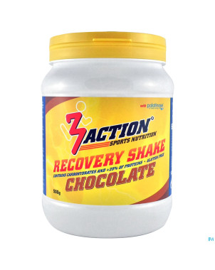 3action recovery shake chocolate 500g