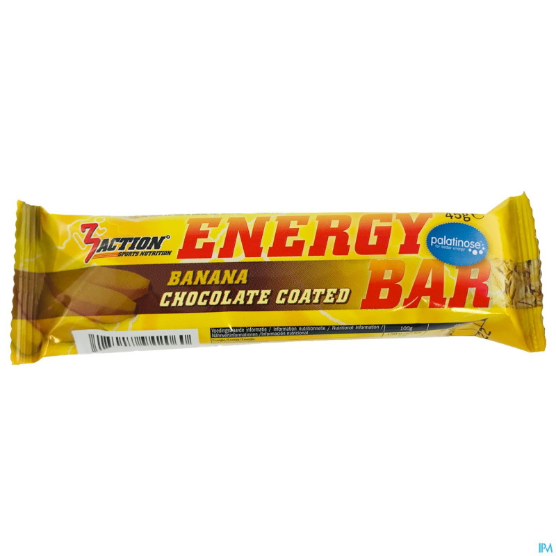 3action energy bar banana 45g
