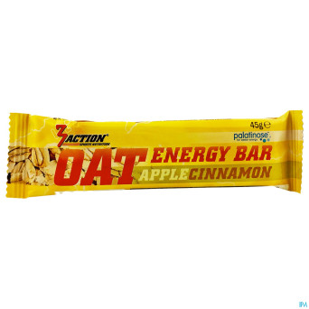 3action oat energy bar apple cinnamon 45g
