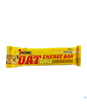 3action oat energy bar apple cinnamon 45g