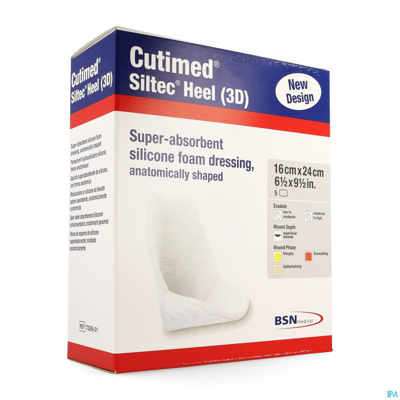 Cutimed siltec heel 3d    5pc