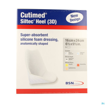 Cutimed siltec heel 3d    5pc