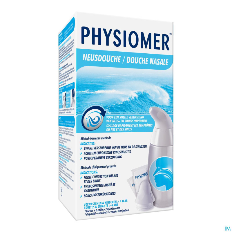 Physiomer douche nasal + sel mer    sach 6