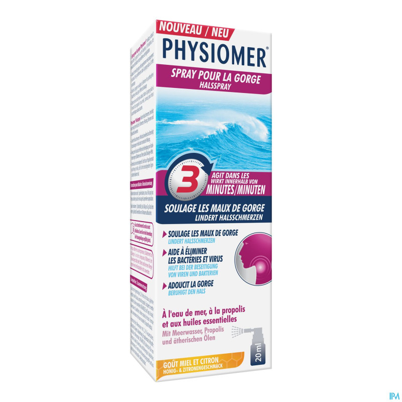 Physiomer mal de gorge spray   20ml