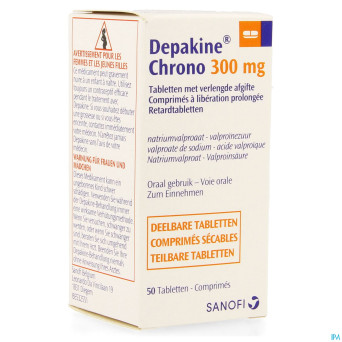 Depakine chrono 300 lib. prolongee comp 50 fl