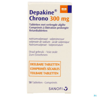 Depakine chrono 300 lib. prolongee comp 50 fl