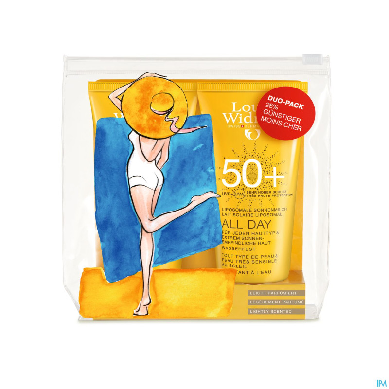 Widmer sun all day 50+ duo parf tube 2x100ml