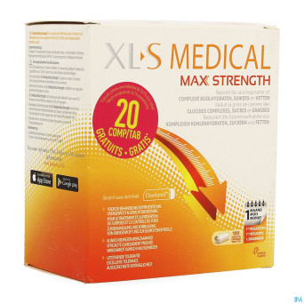 Xls med. maximum strength comp 100 + comp 20 grat.