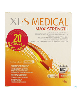 Xls med. maximum strength comp 100 + comp 20 grat.