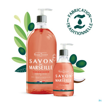 Beauterra savon marseille fleur oranger    300ml