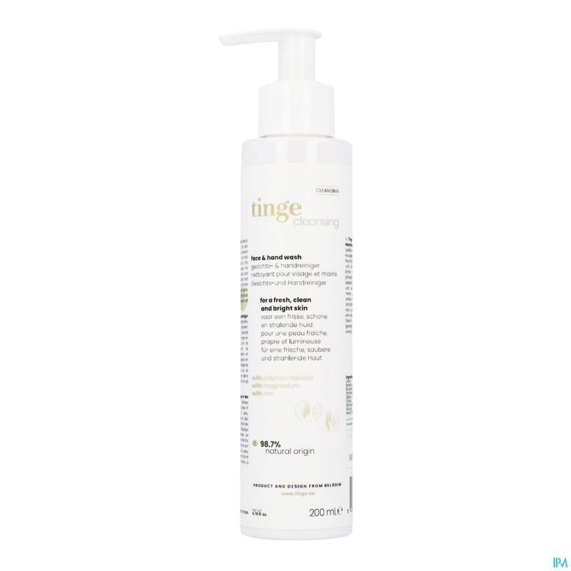 Tinge nettoyant visage-mains    200ml