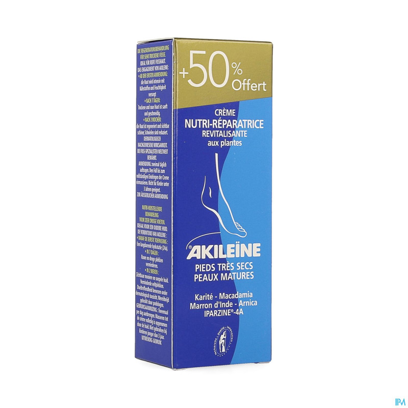 Akileine cr repar. pieds tres secs 75ml promo -50%