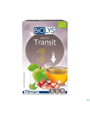 Biolys pomme rhubarbe sene  sach 24
