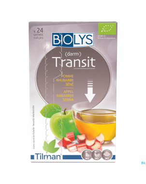 Biolys pomme rhubarbe sene  sach 24