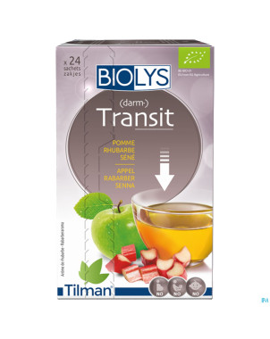 Biolys pomme rhubarbe sene  sach 24