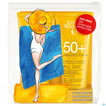 Widmer sun all day 50+ duo n/parf tube 2x100ml