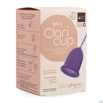 Claricup coupelle menstruelle taille 0