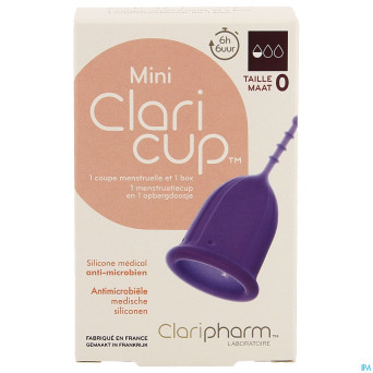 Claricup coupelle menstruelle taille 0