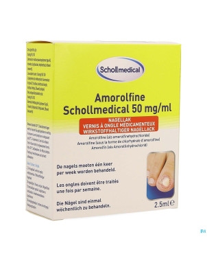 Scholl amorolfine vao 50mg/ml 2,5ml