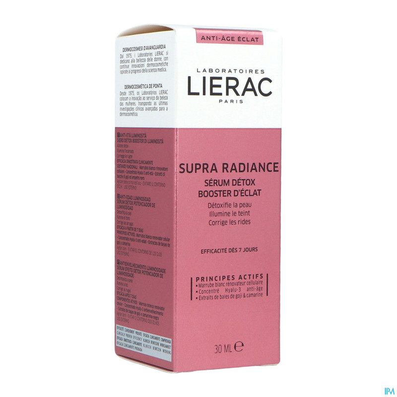 Lierac supra radiance serum detox booster  fl 30ml