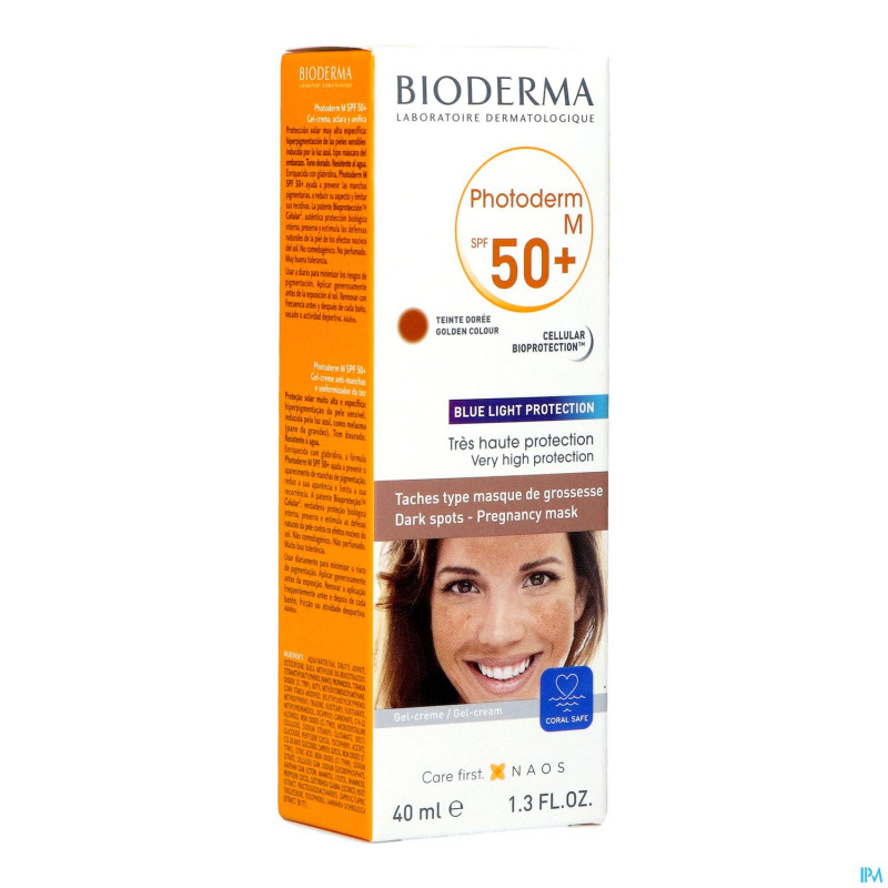 Bioderma photoderm m cr teint. doree spf50+   40ml