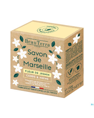 Beauterra savon marseille fleur jasmin    100g