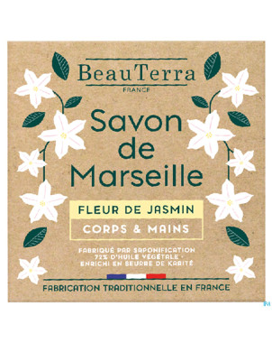 Beauterra savon marseille fleur jasmin    100g