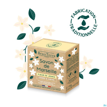 Beauterra savon marseille fleur jasmin    100g