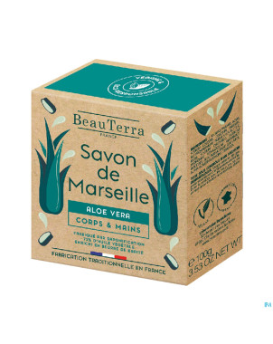 Beauterra savon marseille aloe vera    100g