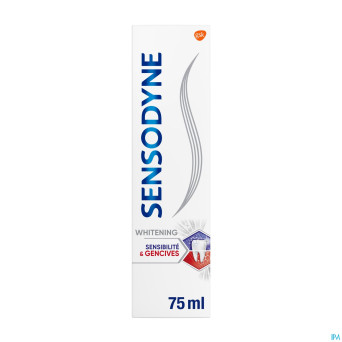 Sensodyne dentifr.sensibilite+gencives whiten.75ml