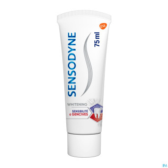 Sensodyne dentifr.sensibilite+gencives whiten.75ml