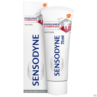 Sensodyne dentifr.sensibilite+gencives whiten.75ml