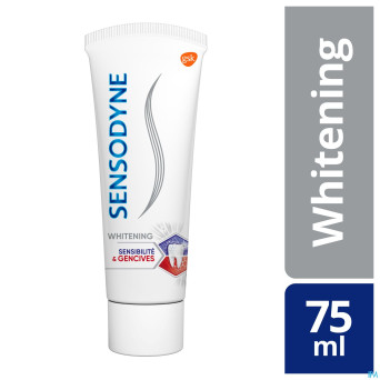 Sensodyne dentifr.sensibilite+gencives whiten.75ml