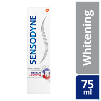 Sensodyne dentifr.sensibilite+gencives whiten.75ml