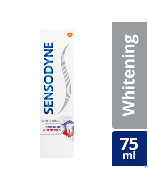 Sensodyne dentifr.sensibilite+gencives whiten.75ml