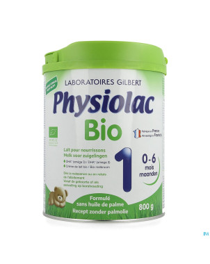 Physiolac bio 1 lait pdr nf    800g