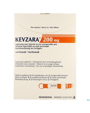 Kevzara 200mg sol inj stylo prer. verre 3x2x1,14ml