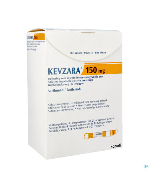 Kevzara 150mg sol inj stylo prer. verre 3x2x1,14ml