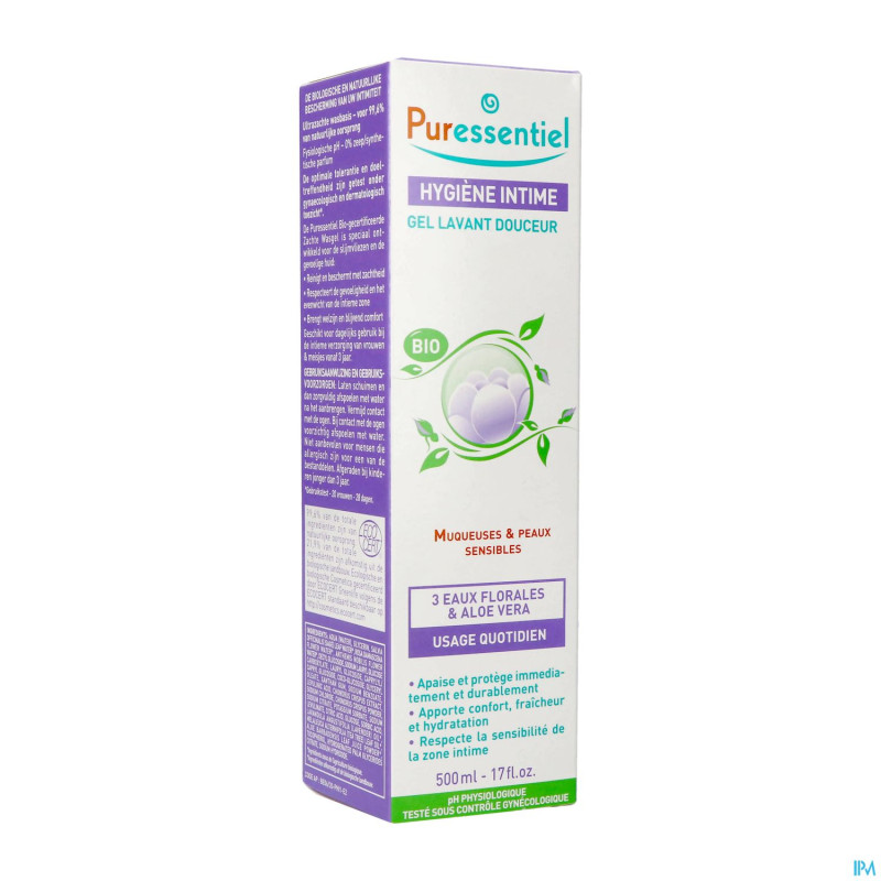 Puressentiel hygiene int.gel lav.douceur bio 500ml