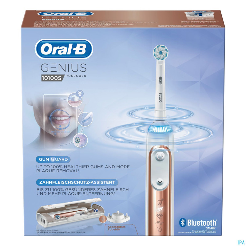 Oral-b brosse dents genius 10100 s rosegold
