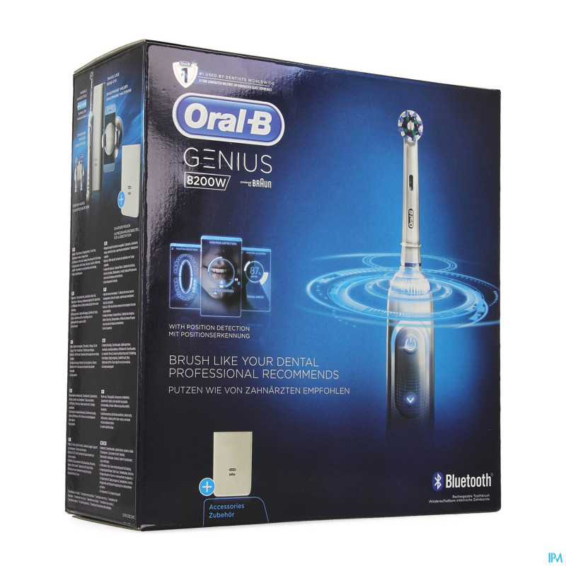 Oral-b brosse dents genius 8200 w silver
