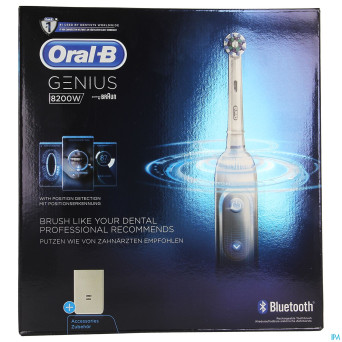 Oral-b brosse dents genius 8200 w silver