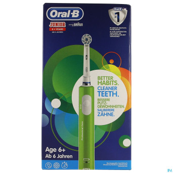 Oral-b brosse dents vitality junior 6+ green