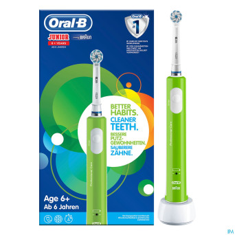 Oral-b brosse dents vitality junior 6+ green
